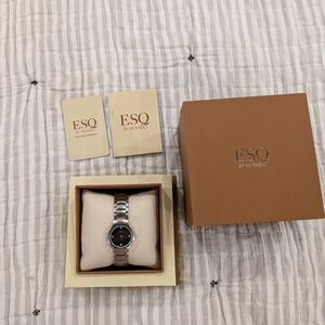 ESQ By Movado Silver Men's Watch NIB